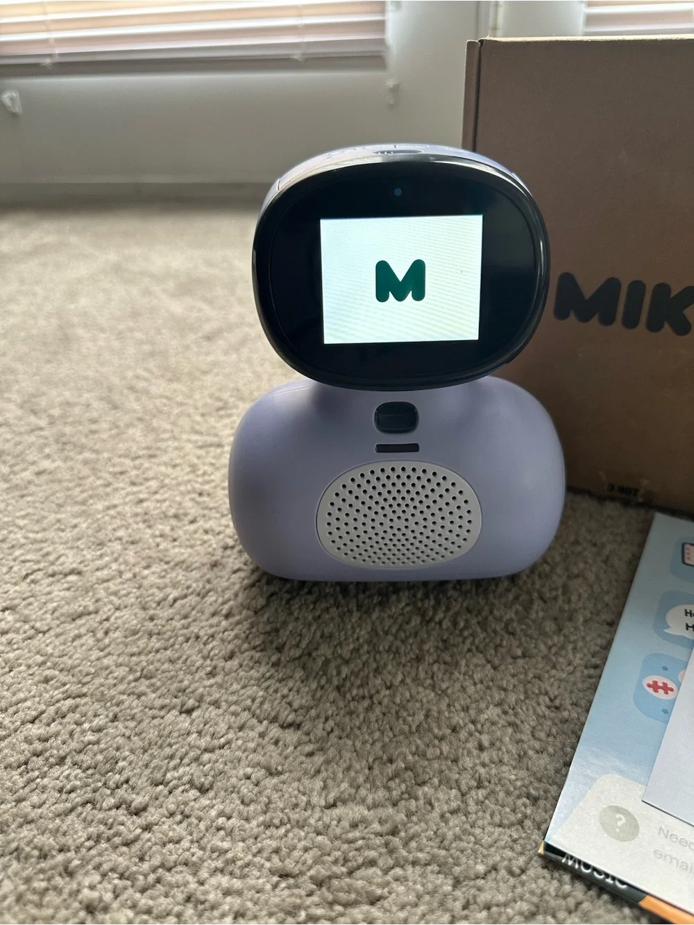 Miko Mini Robot Companion Educational Learning STEM Toy Interactive Lilac